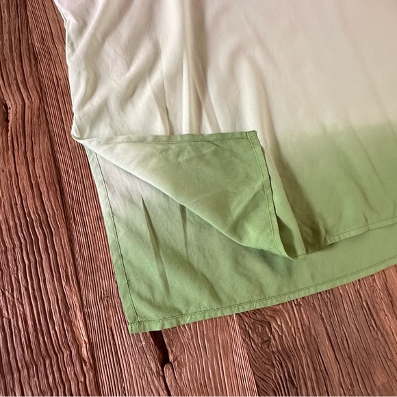 CHICO'S 2 Womens Ombre Tropical Emerald Beaded Tunic Top Sz 12/14 Kimono NWT - Picture 5 of 12